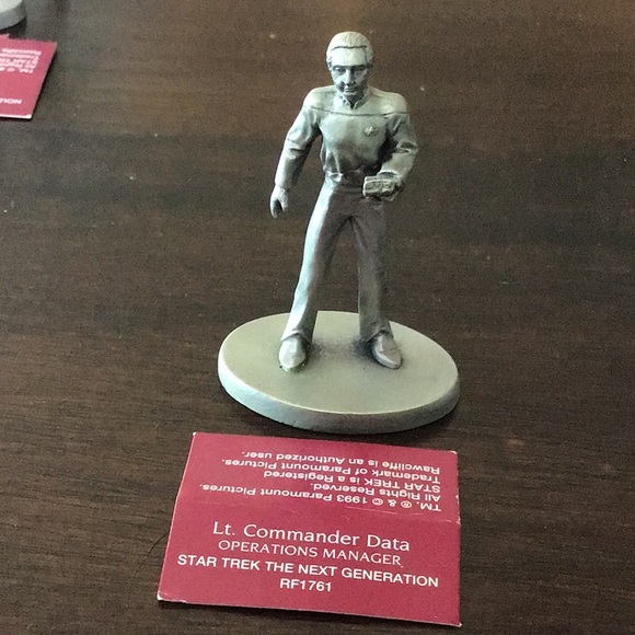 Set of 7 Star Trek: The Next Generation Pewter Characters - Picture 11 of 16